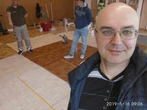 Евгений Ерёменко на заводе pallmann в центре проведения семинаров