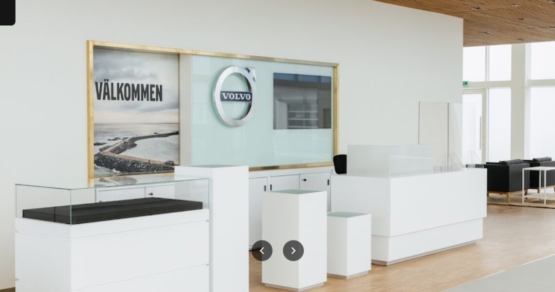 Volvo Львів автосалон індустріальний паркет ТДЄ 23х8х160 сорт Натур 